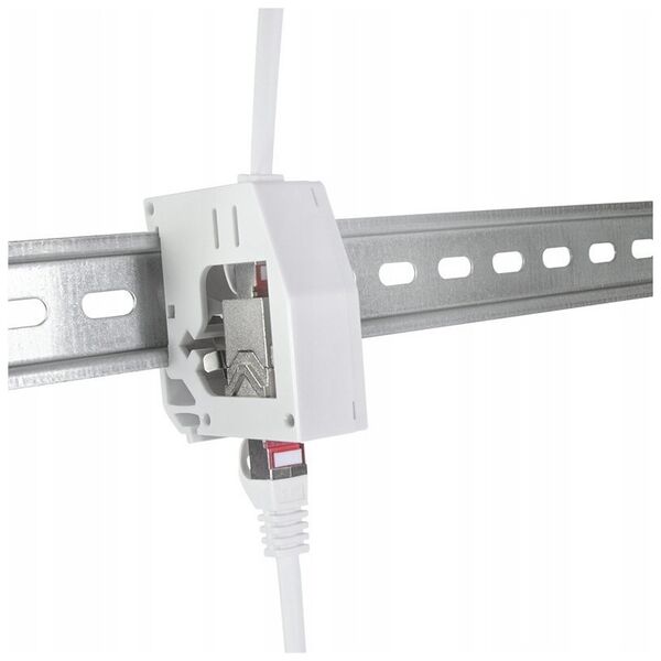 LogiLink LogiLink Hutschienenadapter m.Cat.6A-Kupplung,2xRJ45-Buchse