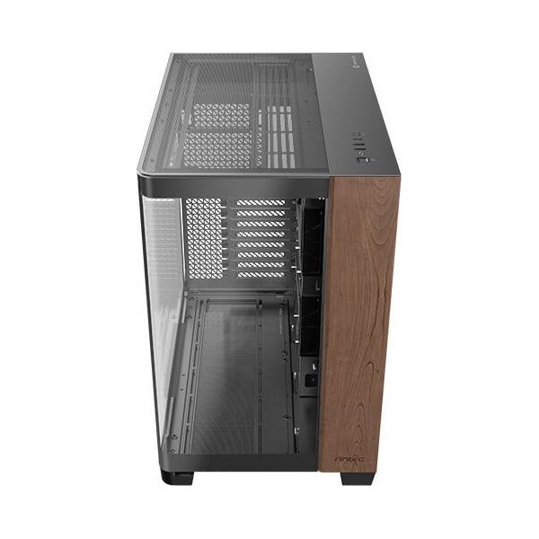 Antec C8 Curve Wood, Full Tower, PC, Black, Transparent, Wood, ATX, ITX, Glass, Plastic, Steel, Wood, 17.5 cm