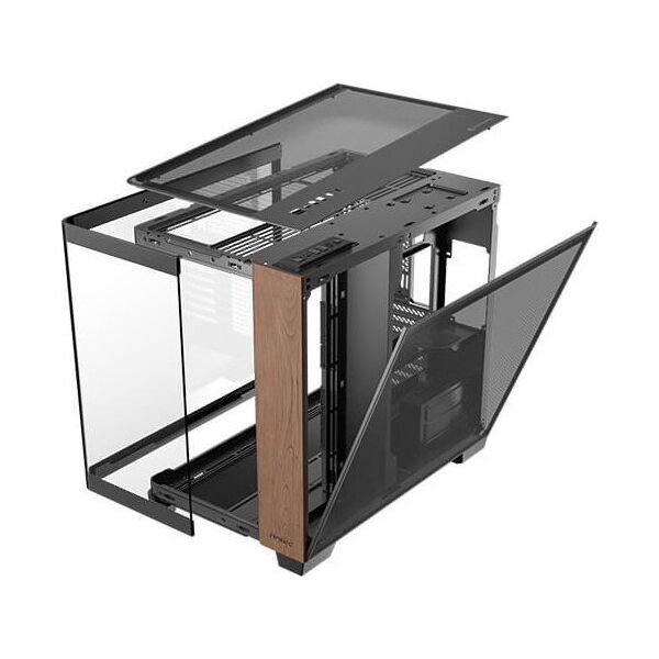 Antec C8 Curve Wood, Full Tower, PC, Black, Transparent, Wood, ATX, ITX, Glass, Plastic, Steel, Wood, 17.5 cm