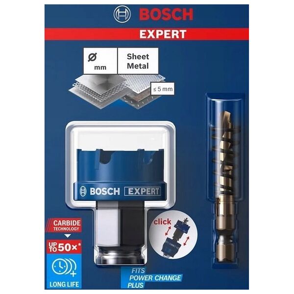 BOSCH TCT EXPERT SHEETMET HOLE SAW 21mm