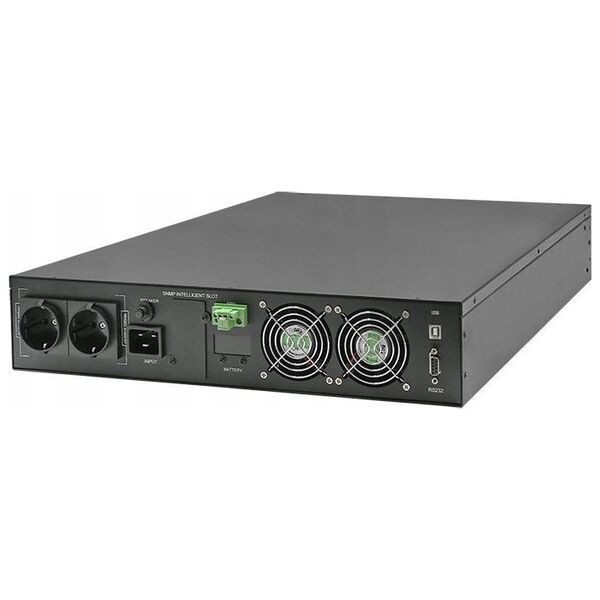 Dysan Zasilacz awaryjny UPS Qoltec do RACK | 3kVA | 3000W | Power Factor 1.0 | LCD | On-line