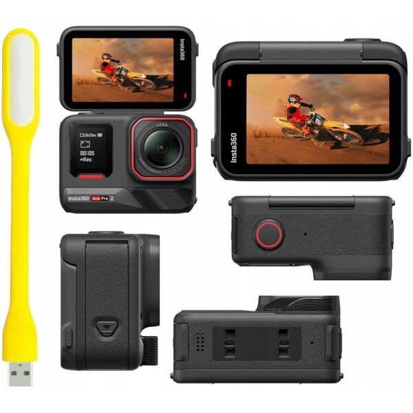 Aparat cyfrowy Insta360 Insta360 Ace Pro Gen2 aparat do fotografii sportowej 48 MP 8K Ultra HD 25,4 / 1,3 mm (1 / 1.3") Wi-Fi 179,8 g