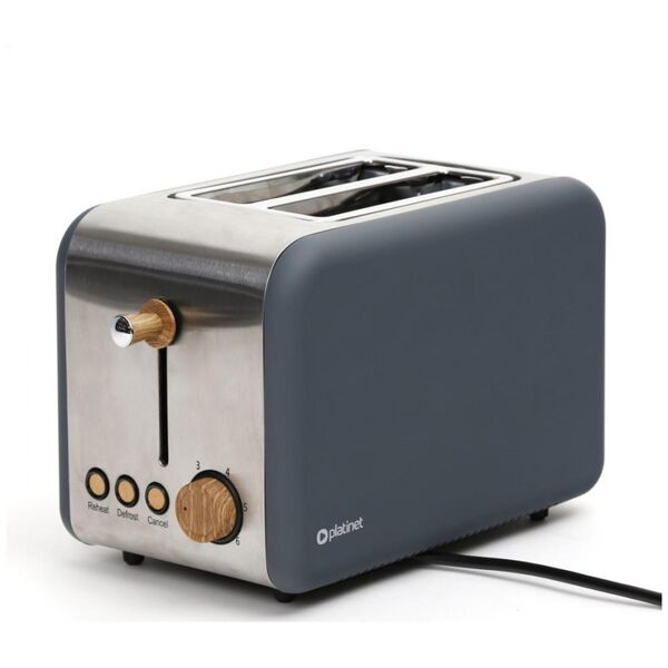 Toster Platinet PLATINET ELECTRIC TOASTER VELVET WOODEN GRAY [45466]