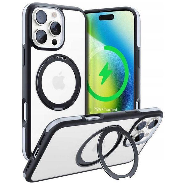 ML Etui Torras Ostand R Fusion dla iPhone 16 ProMax (Czarne)