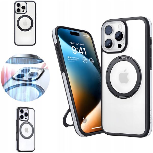 ML Etui Torras Ostand R Fusion dla iPhone 16 ProMax (Czarne)