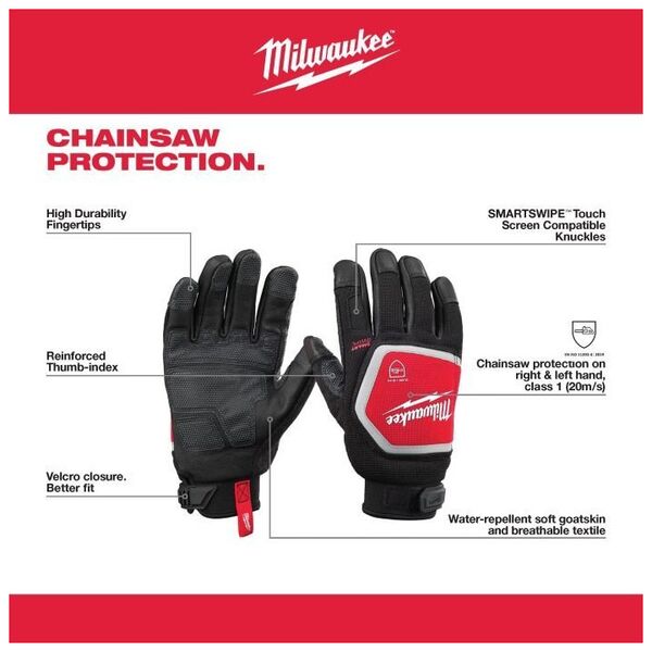 MILWAUKEE CHAINSAW GLOVES L/9