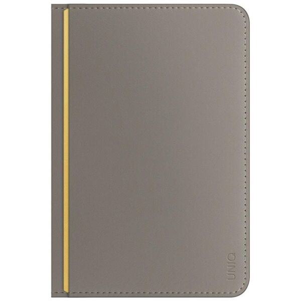 UNIQ Belmont Passport Case RFID Blocking Gray/Yellow