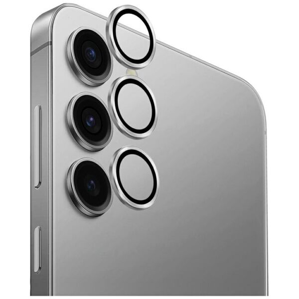 UNIQ Optix Aluminum Camera Lens for Samsung Galaxy S25 Silver