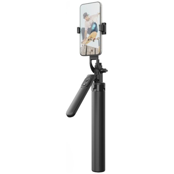 Selfie stick Hurtel Selfie stick WH181-Y1S Τηλεσκοπικό τρίποδο 1,75m κράμα αλουμινίου με θήκη τηλεφώνου - Μαύρο 14146933 5907769360640