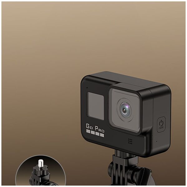 Selfie stick Hurtel Selfie stick WH181-Y1S Τηλεσκοπικό τρίποδο 1,75m κράμα αλουμινίου με θήκη τηλεφώνου - Μαύρο 14146933 5907769360640