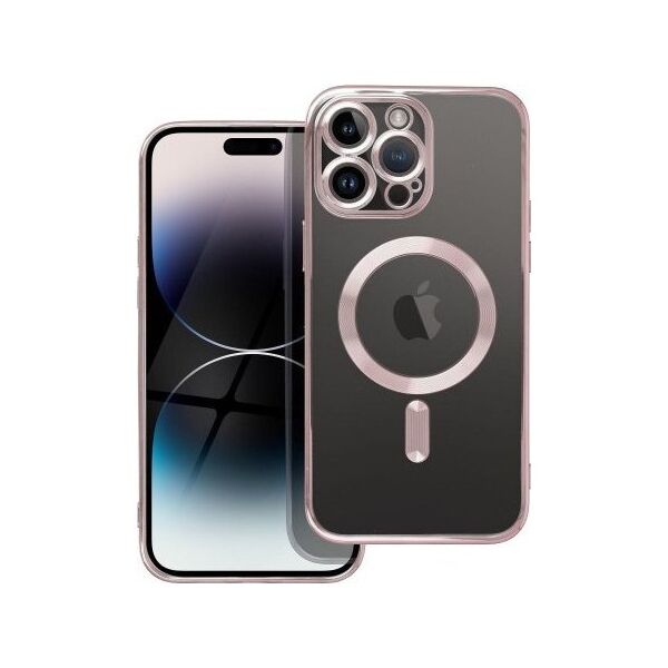 OEM Futerał ELECTRO MAG COVER kompatybilny z MagSafe do IPHONE 14 Plus złoty róż