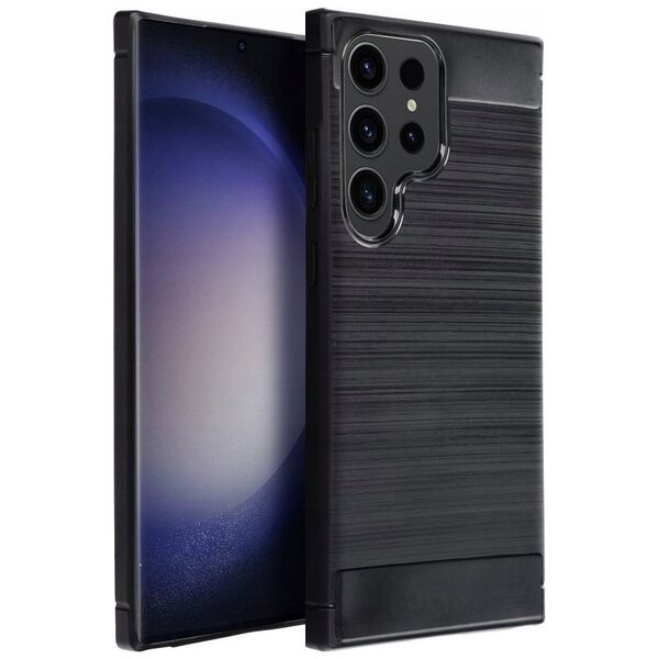 ETUI CARBON CASE DO SAMSUNG M55 CZARNA NAKŁADKA ETUI PLECKI