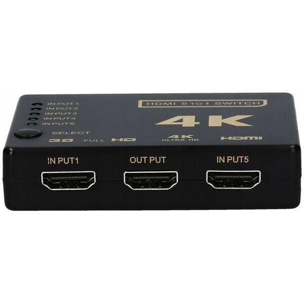 Pawonik SWITCH 5x HDMI PRZEŁĄCZNIK ROZDZIELACZ ULTRA HD 4K