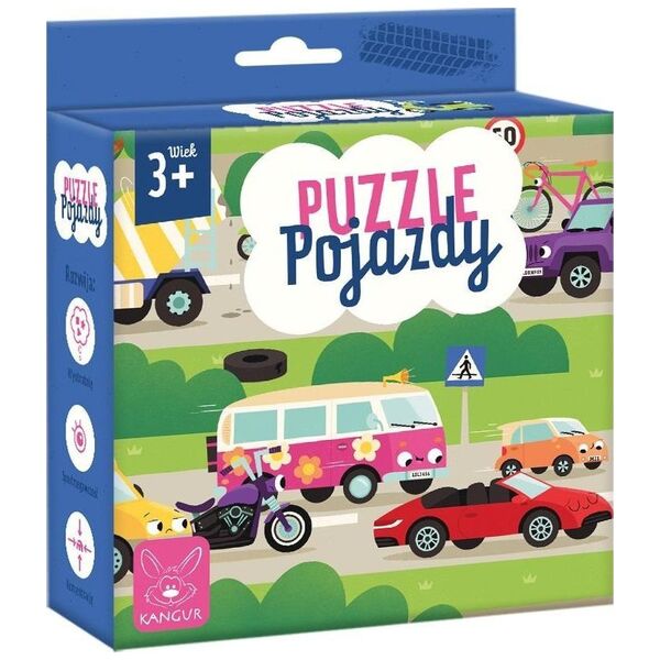 Puzzle Pojazdy 3+