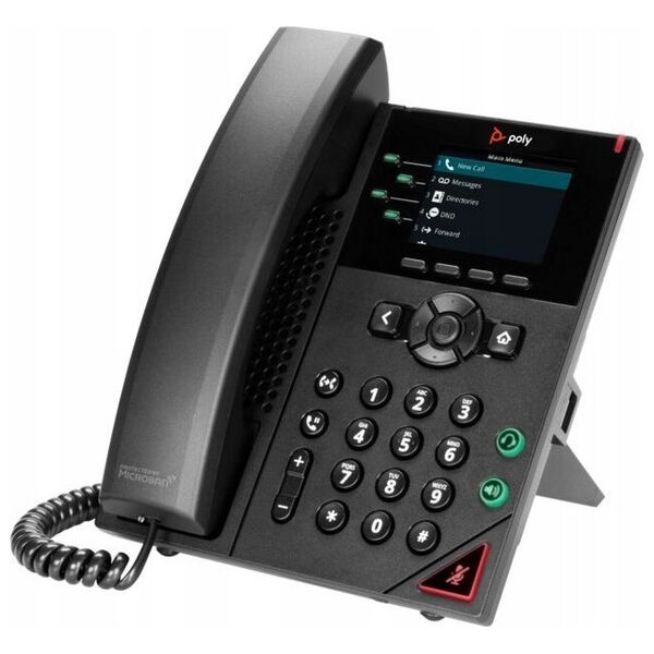 Telefon HP HP Poly VVX 250 4-Line IP Phone and PoE-enabled-WW