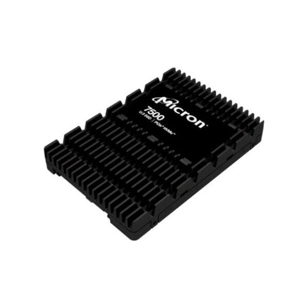 Dysk SSD Micron Micron 7500 MAX - SSD - Mixed Use - verschlusselt - 1.6 TB - intern - 2.5" (6.4 cm) - U.3 PCIe 4.0 (NVMe) - 256-Bit-AES, 3072-Bit-RSA, FIPS 140-3 Level 2, 208-Bit-RSA - TCG Opal Encryption 2.01