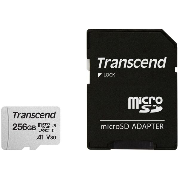 Karta Transcend 300S MicroSDXC 256 GB Class 10 UHS-I/U3  (TS256GUSD300S-A)