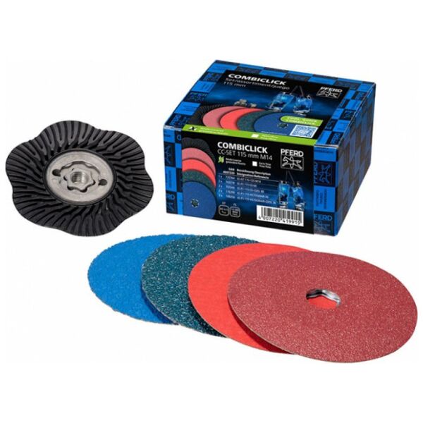 Sourcing Σετ δίσκους τραχιάς λείανσης PFERD CC-SET 115 M14 G, 9 τεμ. 13494159 4007220419915