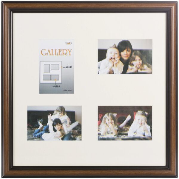 Victoria Collection Κορνίζα Ema Gallery 40x40/4/10x15 καφέ (VF3969) 4741326210891 13973584 4741326210891