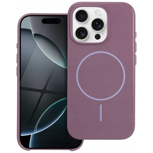 Glossy Mag Cover kompatybilny z MagSafe pasuje do IPHONE 15 PRO MAX fioletowy