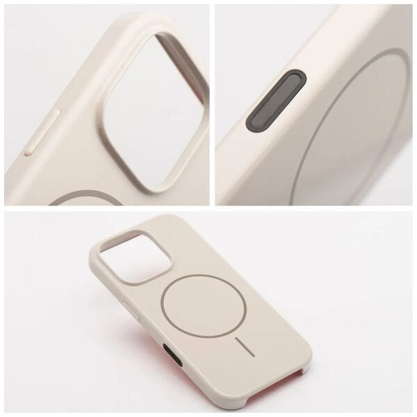 Premium Glossy Mag Cover kompatybilny z MagSafe i Camera Control button pasuje do IPHONE 16 PRO MAX biały