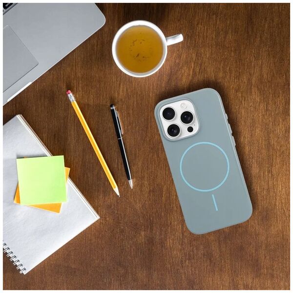 Premium Glossy Mag Cover kompatybilny z MagSafe i Camera Control button pasuje do IPHONE 16 miętowy