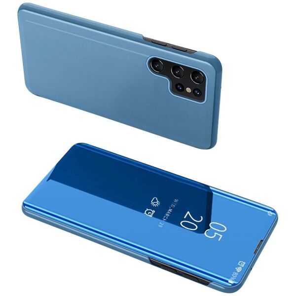 Θήκη Hurtel Clear View για Xiaomi POCO C65 / Redmi 13C με πτερύγιο - μπλε 13319781 9145576284193