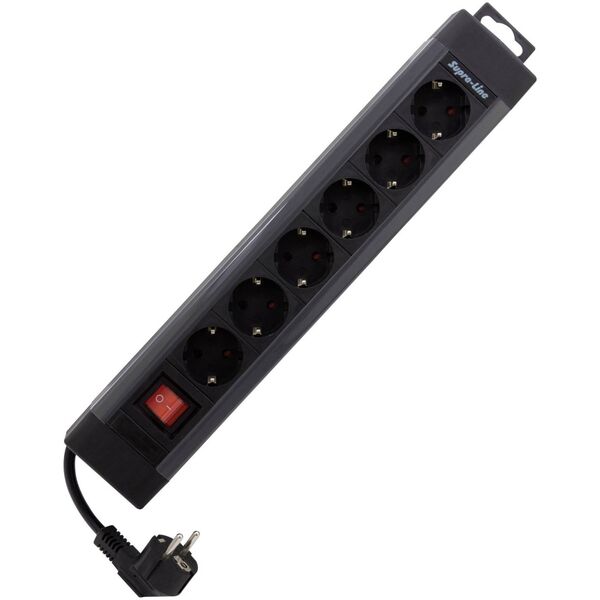 REV REV Outlet Strip 6-πλάσιο 2,4m Supraline w 13334181 4006341608338