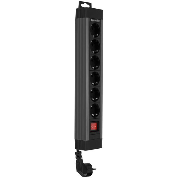 REV REV Outlet Strip 6-πλάσιο 2,4m Supraline w 13334181 4006341608338