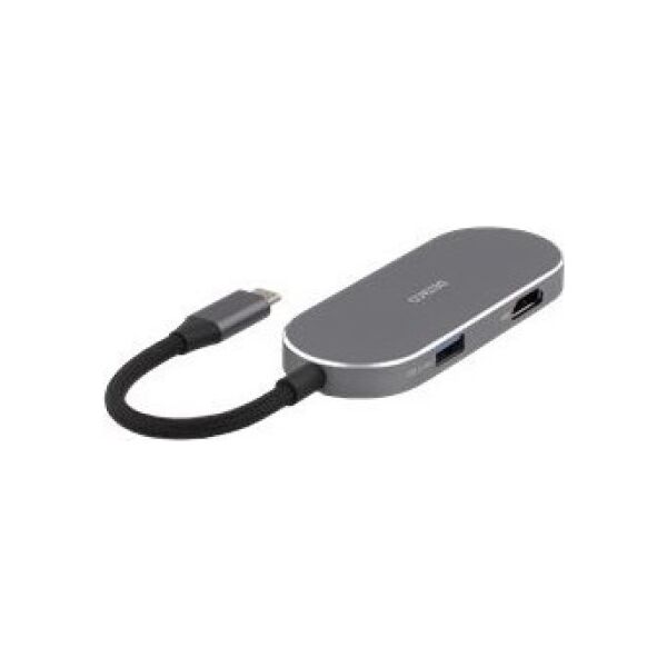 USB HUB Deltaco USB-C jungčių stotelė DELTACO, 1x HDMI/RJ45/SD/mSD, 3x USB-A / USBC-HDMI26 / 1902421 13457079 7333048060617