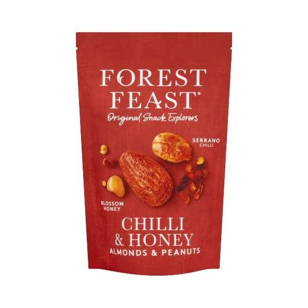 Forest Feast almonds & peanuts with honey and chilli, 120 g