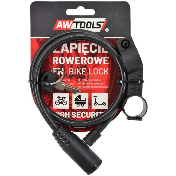 AWTOOLS ZAPIĘCIE ROWEROWE fi 8 x 65cm