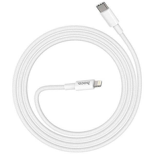 Kabel USB Hoco USB-C - Lightning 1 m Biały (6931474740892)