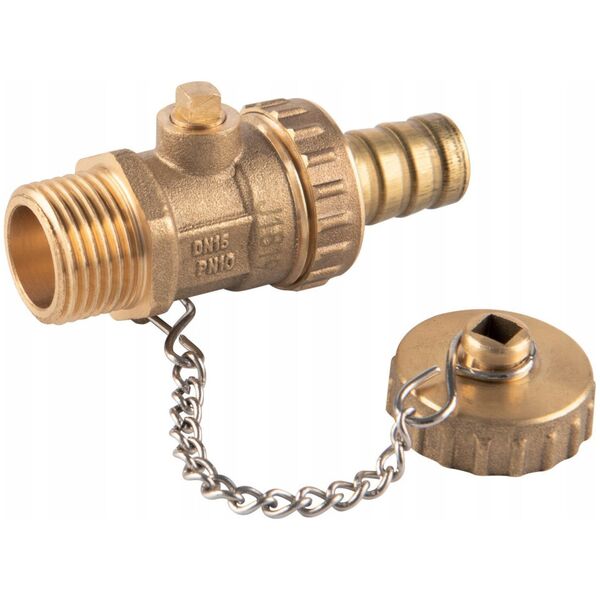Ferro KUREK KUL.SPUSTOWY GZ1/2",ŚRUT.F-COMFORT