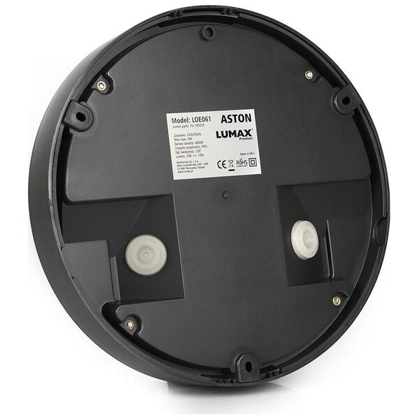 Φωτιστικό τοίχου Lumax Lumax Aston LOE061 φωτιστικό πρόσοψης 6W 4000K 390LM μαύρο 10802999 5907377252191