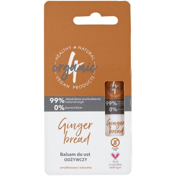 4ORGANIC_Balsam do ust odżywczy Gingerbread 5g