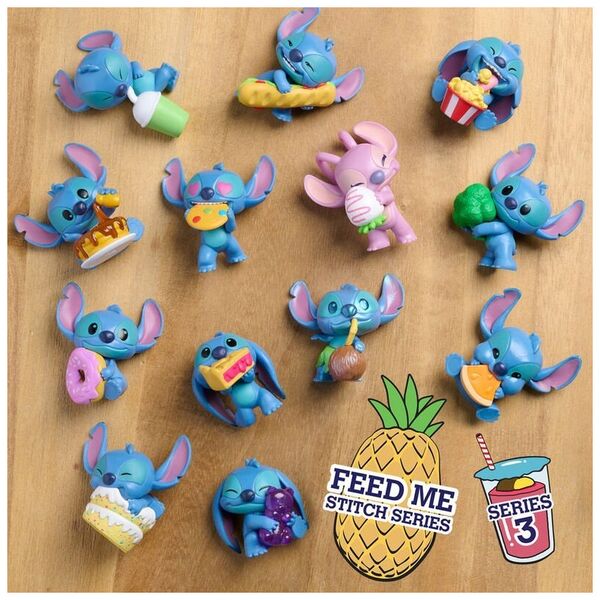 Disney Stitch Blind Capsule Food Figures 5cm Asst.