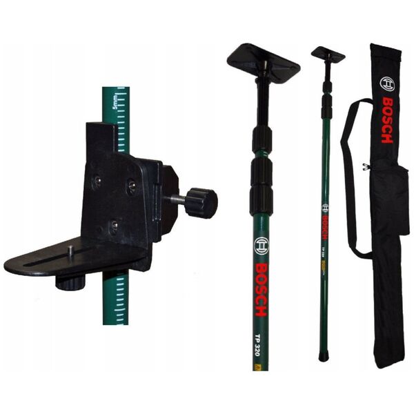 BOSCH.PLANE LASER GLL 18V-120-33 CG GREEN 1x4.0Ah +DK 20 CLAMP +LB136