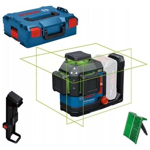 BOSCH.PLANE LASER GLL 18V-120-33 CG SOLO GREEN +DK 20 CLAMP +LB136
