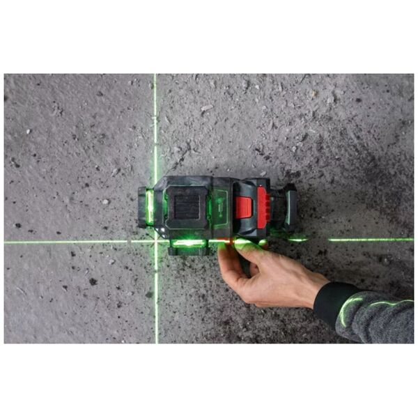 BOSCH.PLANE LASER GLL 18V-120-33 CG SOLO GREEN +DK 20 CLAMP +LB136