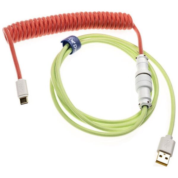 Καλώδιο USB Ducky Ducky Premicord Strawberry Frog Spiralkabel, USB Type C auf Type A - 1,8m 12573008 4711281572068