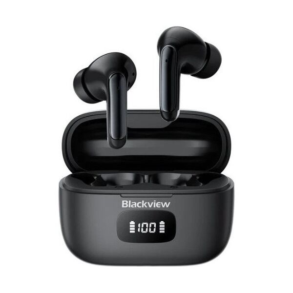 Blackview Słuchawka bluetooth AirBuds 12 TWS BT 5.4 LCD  Czarny 400mAh
