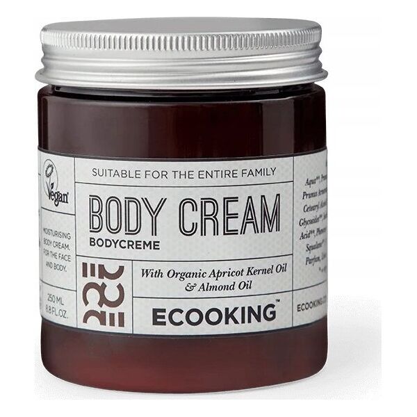 Ecooking, BodyCreme, Almond Oil, Moisturizing, Body Cream, 250 ml For Women