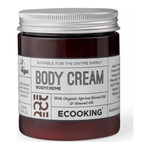 Ecooking, BodyCreme, Almond Oil, Moisturizing, Body Cream, 250 ml For Women