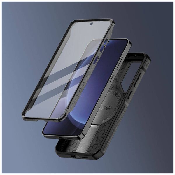 Case SAMSUNG GALAXY S25 Tech-Protect Kevlar MagSafe+ black 5906302322107