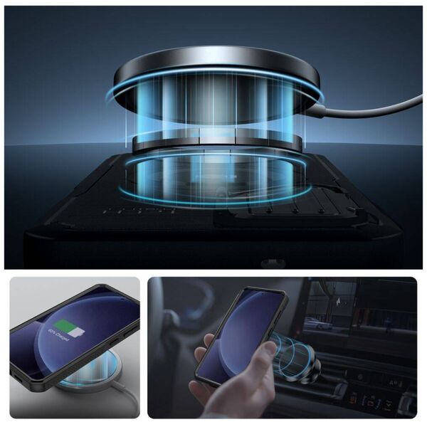 Case SAMSUNG GALAXY S25 Tech-Protect Kevlar MagSafe+ black 5906302322107