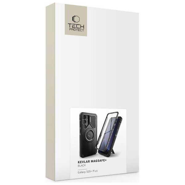 Case SAMSUNG GALAXY S25+ Tech-Protect Kevlar MagSafe+ black 5906302322275