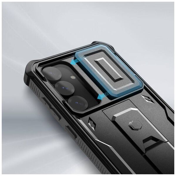 Case SAMSUNG GALAXY S25 Tech-Protect Kevlar Cam+ black 5906302321728