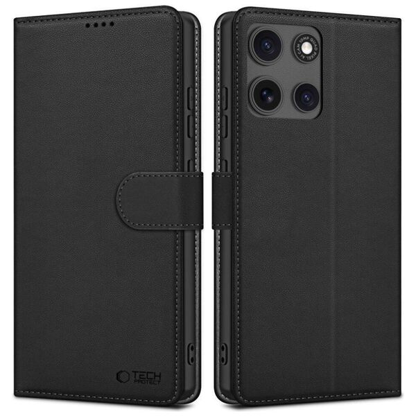 Case MOTO G15 / G15 POWER Tech-Protect Wallet Matte black 5906302361137