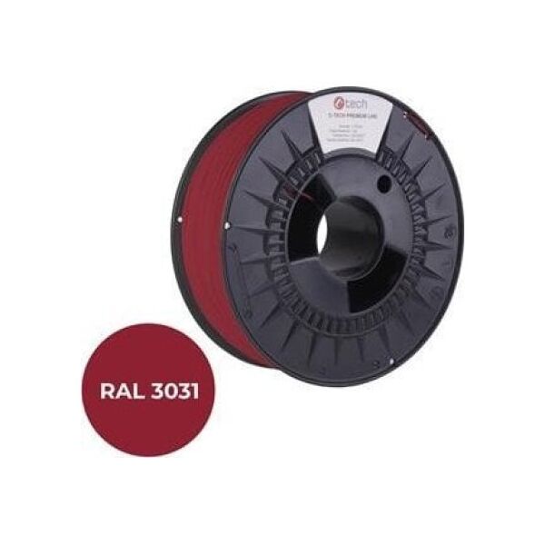 C-Tech Filament 3D C-TECH PREMIUM LINE ABS RAL3031 1,75mm 1kg, Orient red